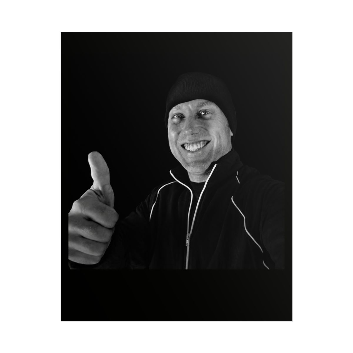 Smiling Man Thumbs Up Poster | Rolled Poster | Swifty